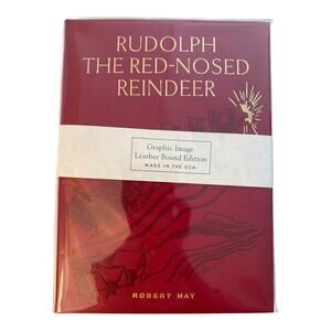 NEW Rudolph the Red-Nosed Reindeer" Book by Robert L. May, Leather-Bound Edition